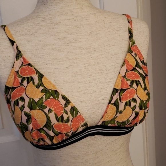Xhilaration Citrus Print Bikini Top - Picture 2 of 12